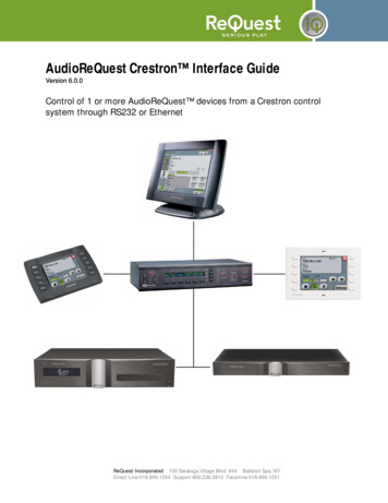AudioReQuest Crestron Interface Guide