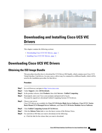  Ing And Installing Cisco UCS VIC Drivers