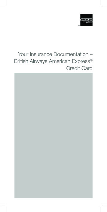 Your Insurance Documentation – British Airways American .