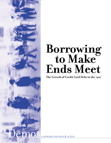 Borrowing To Make Ends Meet - Homepage Demos