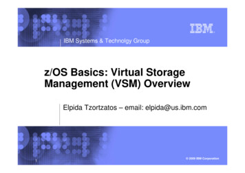 Z/OS Basics: Virtual Storage Management (VSM) Overview