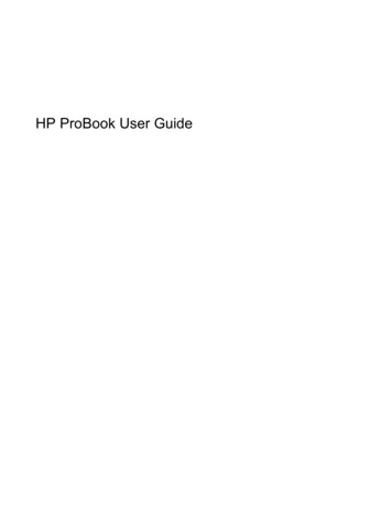 HP ProBook User Guide