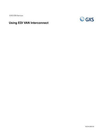 Using EDI VAN Interconnect
