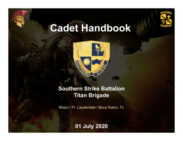 Cadet Handbook 2020 (website) - Army ROTC