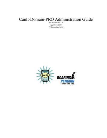 CanIt-Domain-PRO Administration Guide
