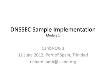 DNSSEC Sample Implementation - ICANN