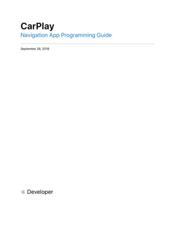 CarPlay Navigation App Programming Guide - Apple Inc.