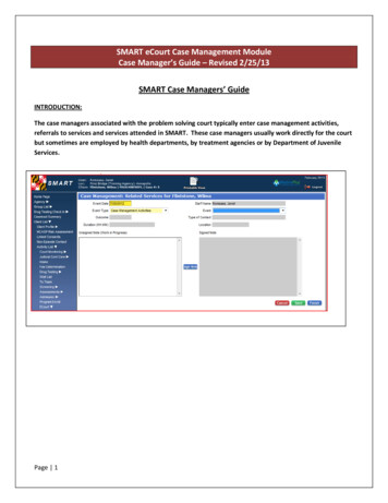 SMART ECourt Case Management Module - UMD