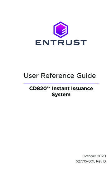User Reference Guide - Entrust 