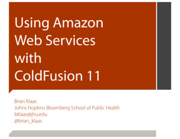 Using Amazon Web Services With ColdFusion 11