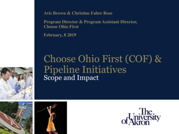 Choose Ohio First (COF) & Pipeline Initiatives