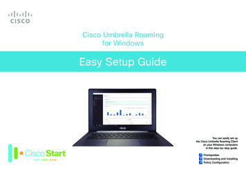 Cisco Umbrella Roaming For Windows Easy Setup Guide
