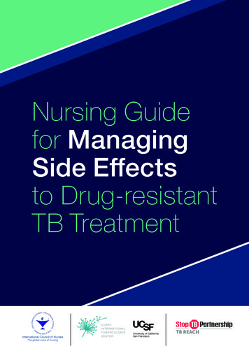 Nursing Guide For Managing Side Effects To Drug-resistant .