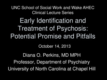 UNC School Of Social Work And Wake AHEC Clinical Lecture .