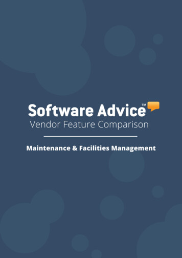Vendor Feature Comparison - Software Advice