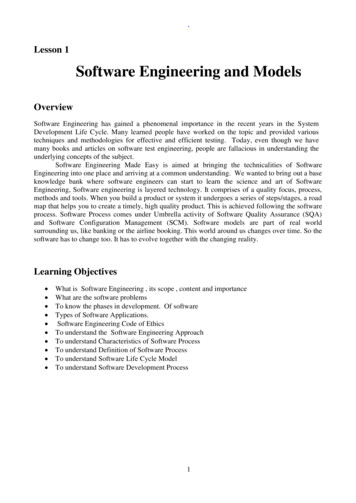 Software Engineering And Models - WordPress 