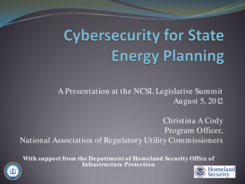 A Presentation At The NCSL Legislative Summit Christina A .