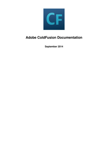 Adobe ColdFusion Documentation