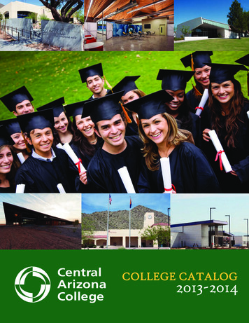 COLLEGE CATALOG 2013-2014 - Centralaz.edu