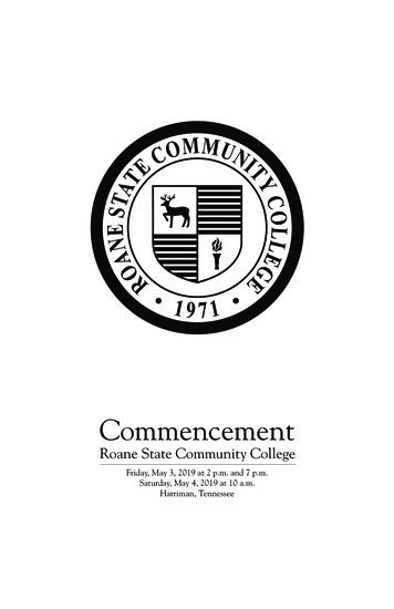 Commencement - Roane State