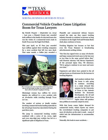 Commercial Vehicle Crashes Reprint - Attorneys In Dallas .