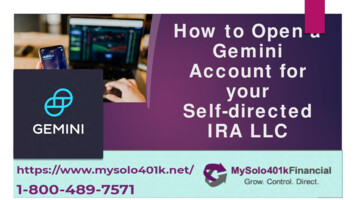 How To Open A Gemini Account For Your IRA LLC