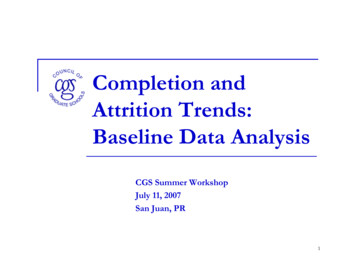 Completion And Attrition Trends: Baseline Data Analysis