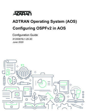 Configuring OSPFv2 In AOS - ADTRAN