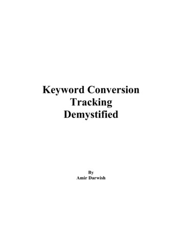 Keyword Conversion Tracking Demystified
