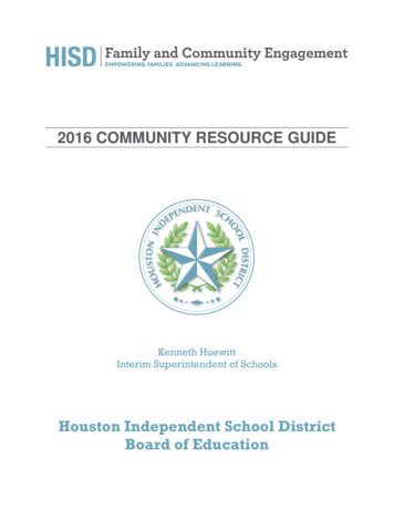 Houston Independent School District Board Of Education