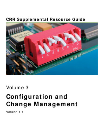 Configuration And Change Management - CISA