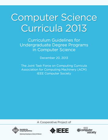 Computer Science Curricula 2013 - ACM