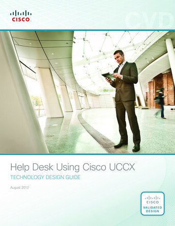 Help Desk Using Cisco UCCX