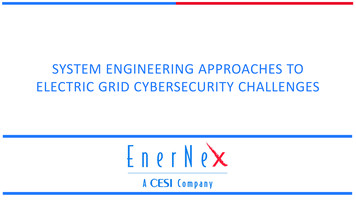 System Engineering Approaches To Electric Grid .