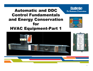 Automatic And DDC Control Fundamentals And Energy .