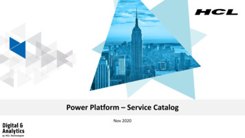 Power Platform Service Catalog