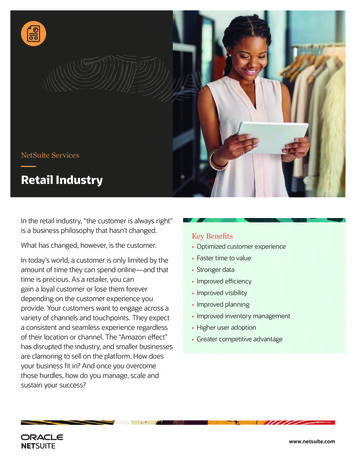 Retail Industry - NetSuite