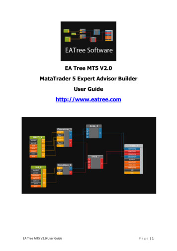 EA Tree MT5 V2.0 MataTrader 5 Expert Advisor Builder User .