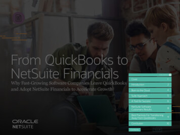 From QuickBooks To NetSuite Financials