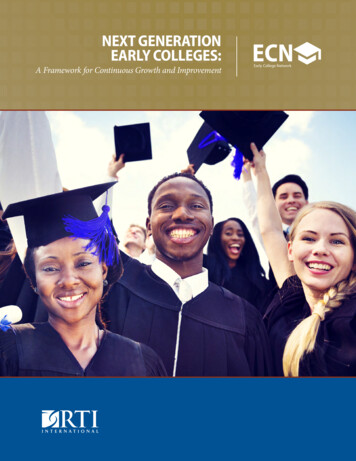 NEXT GENERATION ECN EARLY COLLEGES