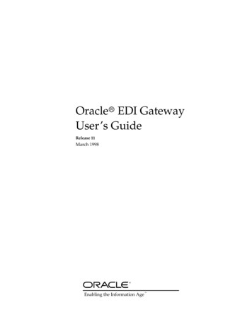 Oracle EDI Gateway User's Guide