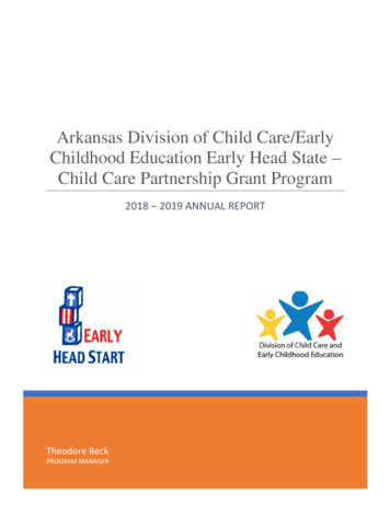 Arkansas Division Of Child Care/Early Childhood Education .