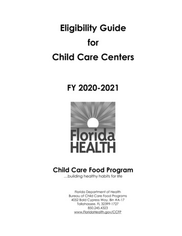 Eligibility Guide For Child Care Centers