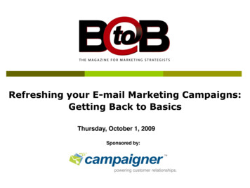 Refreshing Your E-mail Marketing Campaigns: Getting Back .