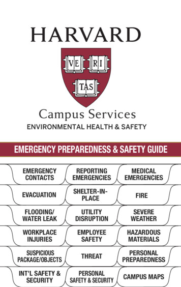 EMERGENCY PREPAREDNESS & SAFETY GUIDE
