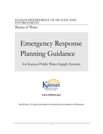 Emergency Response Planning Guidance