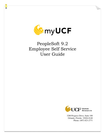 PeopleSoft 9.2 Employee Self Service User Guide
