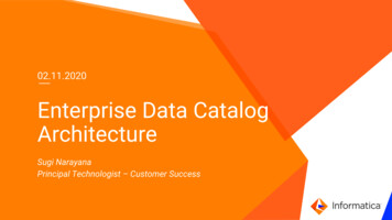Enterprise Data Catalog Architecture