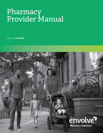 Pharmacy Provider Manual