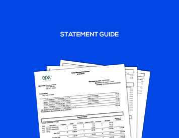 STATEMENT GUIDE - Credit Card Processing & Merchant 